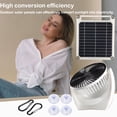 thumbnail image 2 of Toystoory Ventilador de escape de Panel Solar, ventiladores de carga USB, ventilador de teléfono, ventilador doméstico de alta eficiencia, carpas, 2 of 6