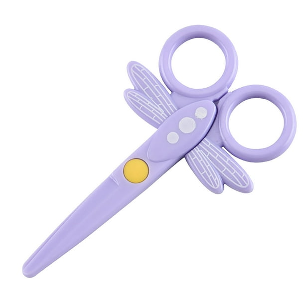 Tijeras de seguridad para niños | Plástico duradero de grado alimenticio | Mango ergonómico para manos pequeñas | Opciones multicolor | Herramienta de manualidades para niños | 1 Pieza | Para