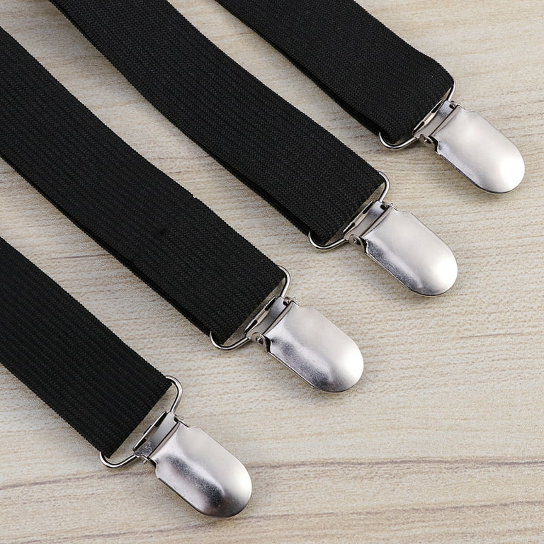 8pcs Adjustable Bed Sheet Fasteners Multifunctional Suspenders Gripper  Elastic Straps Clips Curtain Clip Sofa Cover Holder for Bed Sheets Mattress  Covers (Black) 