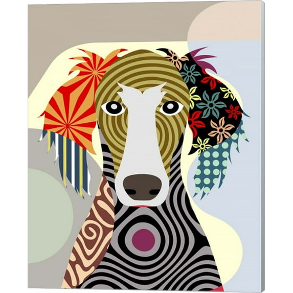 Great Art Now Saluki by Lanre Adefioye Canvas Wall Art 16W x 20H