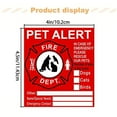 thumbnail image 3 of Safety Alert Decal Stickers for Home, Emergency Pet Rescue Notification Set of 10 for Window Display, 3 of 6