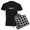 With Checker Pant, variant on CafePress - Abaco Island Bahamas Pajamas - Men's Dark Loose Fit Cotton Pajama Set