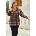 thumbnail image 6 of Redhotype Chic Plus Size Plaid Hoodie - Cozy Winter Must-Have, 6 of 8