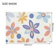 thumbnail image 4 of Yayeee Bath Rug for Bathroom Floor Non Slip Rectangle Fluffy Soft Absorbent Mat, 16"x24", Blue Retro Flower, 4 of 7