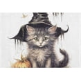 thumbnail image 4 of SKYSONIC Bathroom Rug Toiletry Mat Set, 2 pack Halloween Cat Pumpkin Print, Fluffy Plush Absorbent Bath Rugs Carpet for Bathroom Floor Toilet Tub and Shower,23.6"x15.7"+17.3"x13.4", 4 of 7