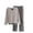 Black, variant on Women's Autumn Winter Knitted Sweater Set U-Neck Long Sleeve Wide Leg Pants Two-Piece Knitted Ensemble Fashionable Casual Wear
