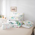 thumbnail image 4 of 7 Piece Bed in a Bag King Size Comforter Set for Kids Floral Turtle Bedding Set,Cartoon Animal Reversible Bed Set,Blossom Comforter with Sheet Set,All Season, 4 of 5