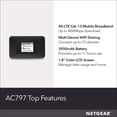 thumbnail image 2 of Punto de Acceso Wi-Fi Móvil NETGEAR 4G LTE Velocidad 400 Mbps gsm Desbloqueado, 2 of 6