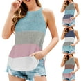 thumbnail image 7 of Sngxgn Spaghetti Strap Camisole Top Strap Tank Top for Women(Light Blue,M), 7 of 7