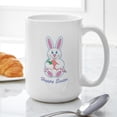 thumbnail image 6 of CafePress - Happy Easter Bunny Mug - 15 oz Ceramic Large White Novelty Mug, 6 of 6