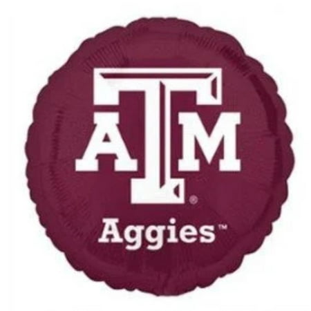 18" TEXAS A&M AGGIES Football Balloon • Party Supplies Decorations Foil Mylar Balloon