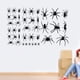 thumbnail image 3 of 2 hojas de pegatinas de Halloween con diseño de arañas de terror, pegatinas de pared de PVC extraíbles para el hogar, el bar y la oficina (negro), 3 of 8