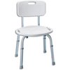 CAREX HEALTH BRANDS RMB652C0 Adjustable Bath & Shower Seat with Back