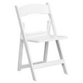 thumbnail image 1 of Flash Furniture Hercules Series White Resin Folding Chair, 1 of 9