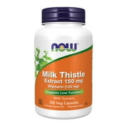 NOW Supplements, Silymarin Milk Thistle Extract 150 mg with Turmeric, 120 Veg Capsules