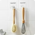thumbnail image 4 of Amdohai TOMTOP 2pcs Transparent Strong Adhesive Hooks Plastic Superglue Plug Holder Waterproof, 4 of 9