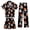 A-Black407, variant on JAJAHO Halloween Kids Pajamas Set Boys Girls Satin 3 Piece Short Sleeve Sleepwear With Pants And Shorts 3-13Y