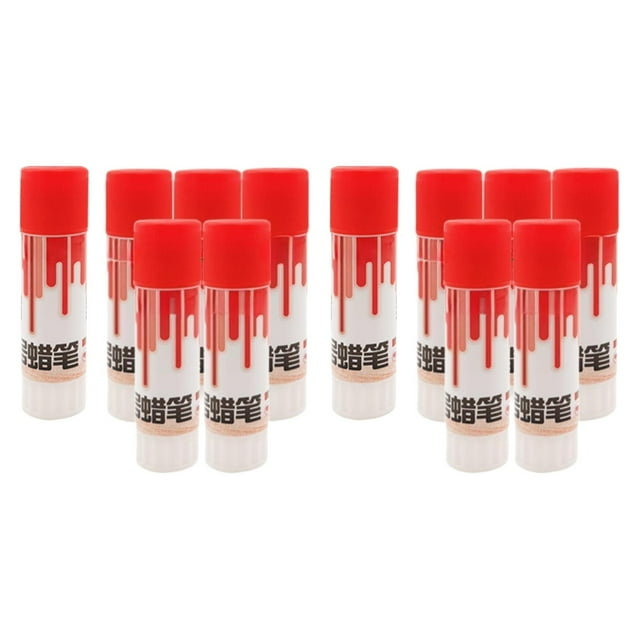 KLKCMS Livestock Crayon Inoculation Rotatable Farming Livestock Marking Accessories 12 Piece Red