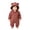 Red, variant on 100%Cotton Toddler Kids Winter Clothes,Cute Warm Solid Color Long Sleeved Zipper Hooded Jumpsuit Rompers,Kids Essentials