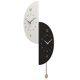 thumbnail image 1 of Reloj de pared de doble cara montado en la pared Reloj de pared decorativo moderno con pilas y péndulo, 1 of 7