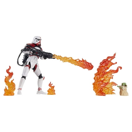 Star Wars: The Mandalorian The Vintage Collection Incinerator Trooper and Grogu Kids Toy Action Figure for Boys and Girls Ages 4 5 6 7 8 and Up (3.75”)