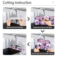 thumbnail image 5 of Yayeee Faucet Mat for Kitchen Sink 14.7" Diatomite Long Splash Guard Pad, Purple Halloween Pattern, 5 of 7