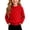 Red, variant on Kukoosong Girls Crew Neck Cable Knit Sweater, Fall Winter Long Sleeve Raglan Pullover Jumper, Soft Thick Knit Tops for Kids Thanksgiving Casual Daily Layering Outfits