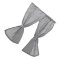 thumbnail image 1 of Miniature Dollhouse Window Curtains for Window Use 1:12 Scale Black Striped Drapes, 1 of 5