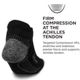 thumbnail image 5 of Feetures Plantar Fasciitis Relief Sock Light Cushion No Show Tab - Targeted Compression Sock for Women & Men - M, Black (1 Pair), 5 of 6