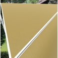 thumbnail image 2 of Shatex Adjustable Sun Shade Sail for Triangle Square or both of two Patio and Outdoor Shading 10x10ft Wheat, 2 of 2