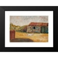 thumbnail image 2 of Tadeusz Makowski 24x18 Black Modern Framed Museum Art Print Titled - Rural Farmstead with a White Foal (1931), 2 of 5