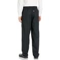 thumbnail image 2 of Threads 4001-0102 Classic Baggy Chef Pants 2" Elastic Waist with Brass Zipper in Black - Small, 2 of 2