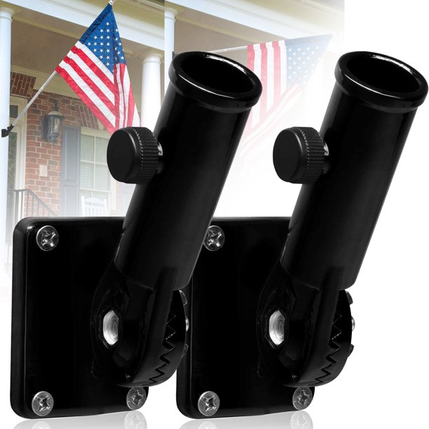 Elbourn 2Pack MultiPosition Flag Pole Mounting Bracket with Hardwares