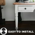 thumbnail image 3 of BESTYASH 100Pcs Furniture Pads Black Nail on Chair Leg Glides for Hardwood Carpet and Vinyl Floors, 3 of 6