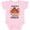 AD-Pink, variant on Inktastic Auntie's Little Gobbler with Turkey and Leaves Boys or Girls Baby Bodysuit