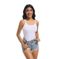 thumbnail image 4 of Women's Slim Fitted Spaghetti Strap Tank Top - Scoop Neck Sleeveless Basic Casual Tee, 4 of 5