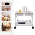 thumbnail image 3 of Pedicure Foot Rest Cart, Pedicure Stand with Wheels Manicure Footrest Stool Foot Massage Station Stand for SPA Salon White, 3 of 20