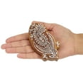 thumbnail image 4 of IBA Indianbeautifulart Textile Printing Block Paisley Leaf Hand Carved Wooden Stamp Wood Block Printing Textile Stamp For Fabric /Pottery Blocks- 4 Inches, 4 of 6