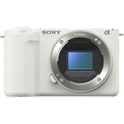 Sony Alpha ZVE10 II APS-C Interchangeable Lens Mirrorless Content Creators Camera (White)