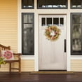 thumbnail image 3 of CC Christmas Decor Rose and Daisy Artificial Spring Floral Wreath - 24” - Multicolor, 3 of 3