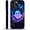 Cute ghost with glowing circles, variant on Compatible with iPhone 14 Plus Case, Big Daisies 14 Plus 2 in 1 Silicone Mixed Hard Pc Case, Durable Shock-Proof Protection Pattern