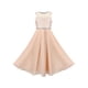 thumbnail image 1 of Vestido de Niña Beige con Lentejuelas Boda Dama de Honor Gasa Formal Fiesta Certamen 12 Años, 1 of 7