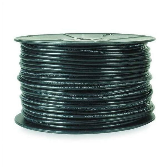 Carol Coaxial Cable,18 AWG,Black C5889.41.01