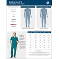 thumbnail image 3 of Adar Addition Go-Everyday Scrub Set for Men - Stylish Scrub Top & Cargo Scrub Pants - A9800 - Wine - 3X, 3 of 6