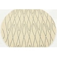 thumbnail image 4 of Unique Loom 3123779 3 Pi 3 Po x 3 Pi 3 Po Géométrique Fez Tapis Rond&44; Ivoire, 4 of 6