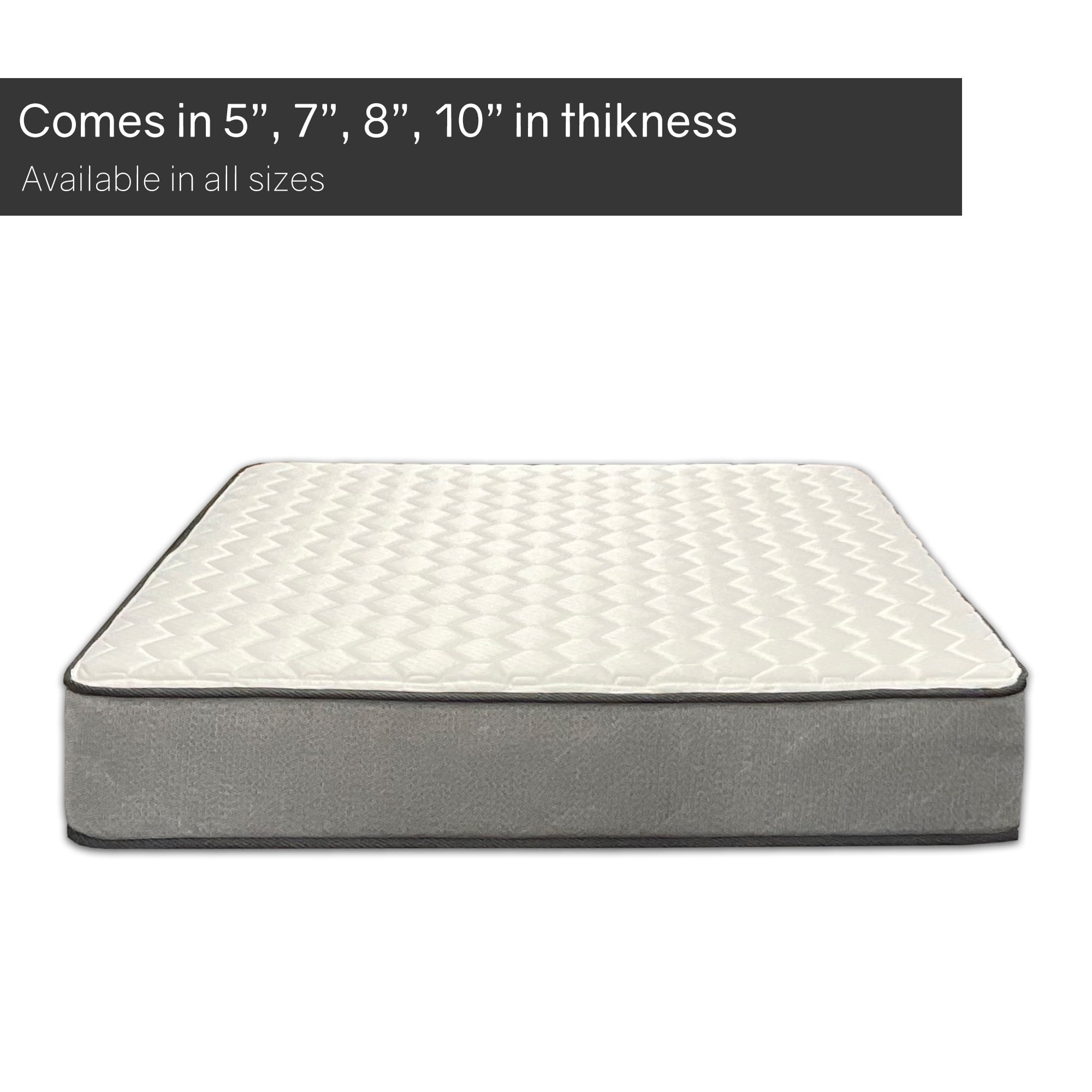 Continental Sleep, 7" Memory Foam Mattress, Good for Kids & Adult, 75" X 30", White