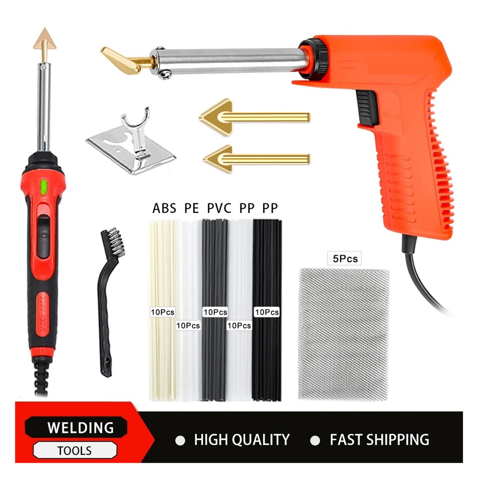 100W Car Bumper Repair Tools,Repair Soldering Iron, Leather Ironing Tools Plastic Welding Kit Electric Soldering Iron ,Power Tools