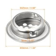 thumbnail image 2 of Unique Bargains Évent Circulaire de 25 mm, Lot de 40 Évents d'Air Ronds en Acier Inoxydable, Ton Argent, 2 of 5