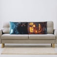 thumbnail image 7 of Halloween Body Pillow Cover, Halloween Seaside Pumpkin Skeleton Halloween Decorations Body Pillow Cases with Zipper Soft Smooth Skin Friendly Long Pillow Case 20x60 inches, 1Pc, 7 of 7