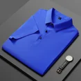 thumbnail image 3 of Polos de verano para hombre 2024, nuevos polos de seda de hielo de color sólido con solapa, camiseta holgada de manga corta, polos de golf para hombre, 3 of 5